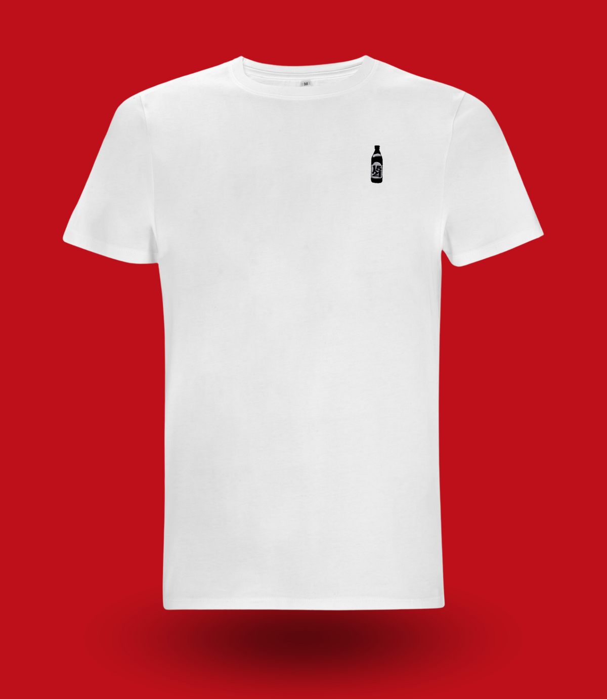 besticktes T-Shirt mit 1521 Bierflasche
