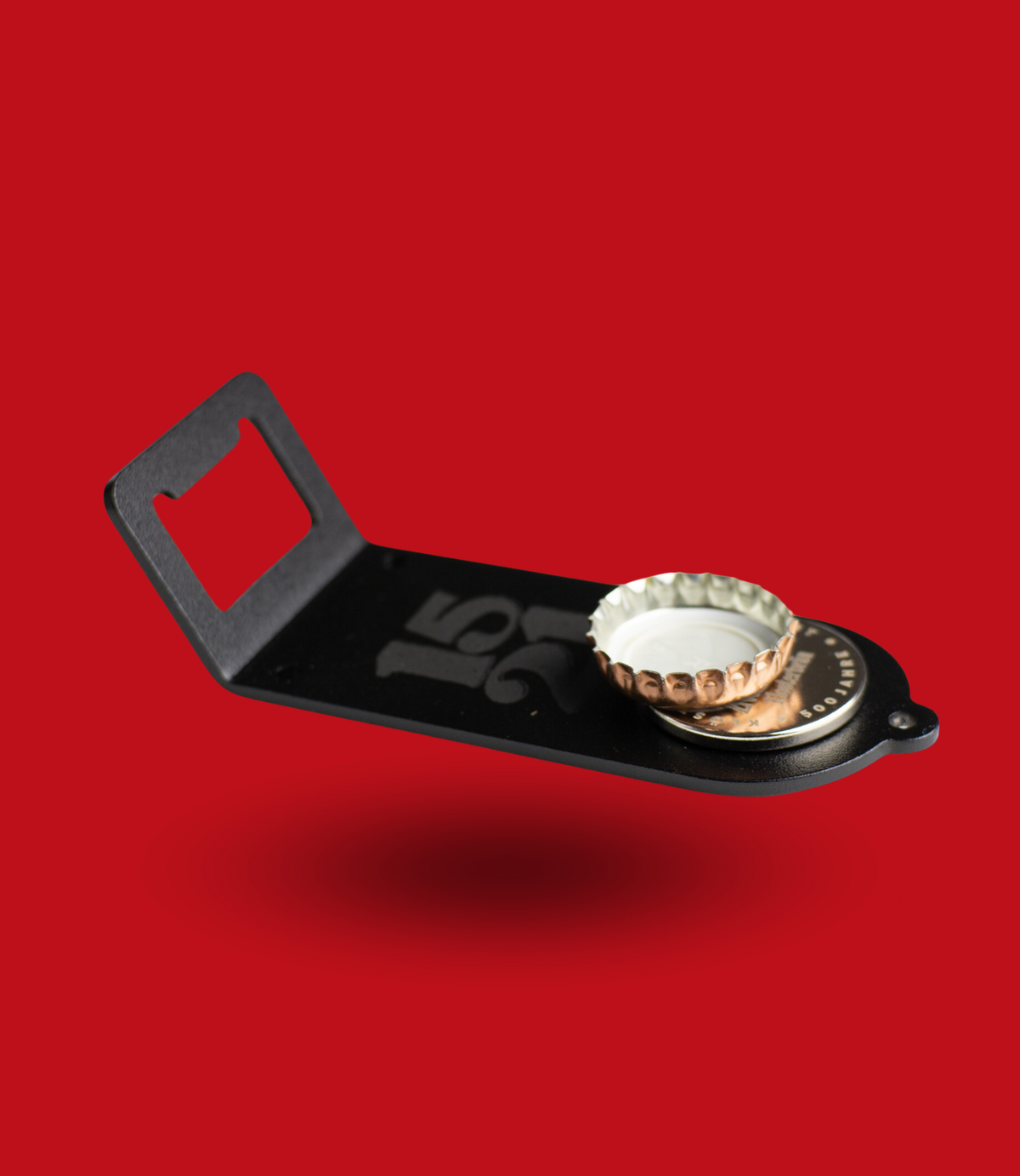 Wandflaschenöffner aus Metal mit Magnet